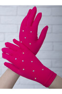 Термоперчатки со стразами (Vuelta) Фуксия