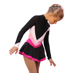 Термоплатье "Либела" (белый-розовы-фуксия)